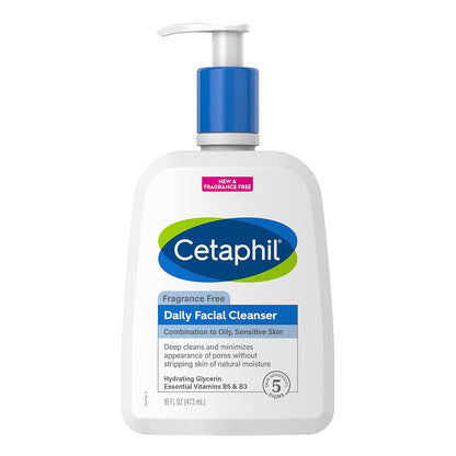 Cetaphil Daily Facial Cleanser Fragrance Free - 16 oz